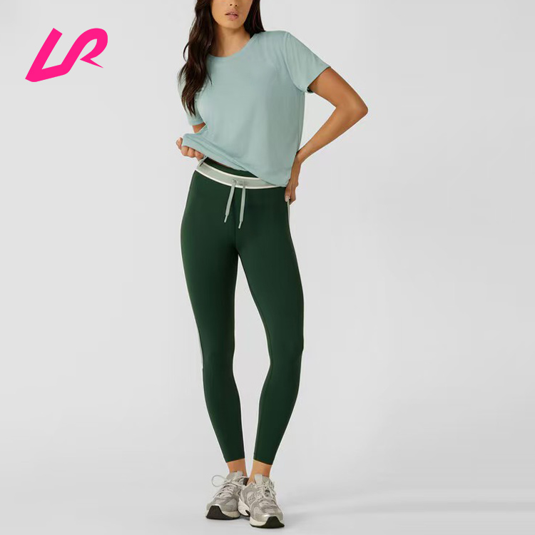 workout tights with drawstring